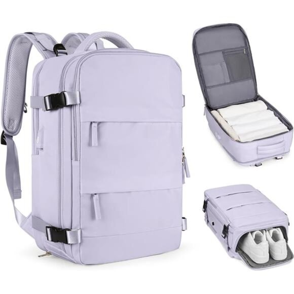 Carry On Backpack Flight Approved Personal Item Travel Backpack For Women - Picture 1 of 7